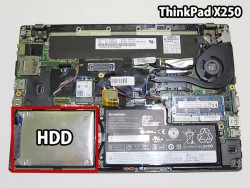 ThinkPad X250のハードディスクには1TBを選択