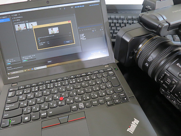 ThinkPad X250とSONYの業務用カメラ HXR-NX3